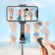 WiWU Wi-SE001 Selfie Stick Tripod + Pilot Bluetooth, czarny