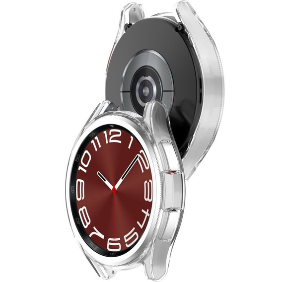 Etui do Samsung Galaxy Watch 6 Classic 43mm, Przezroczyste