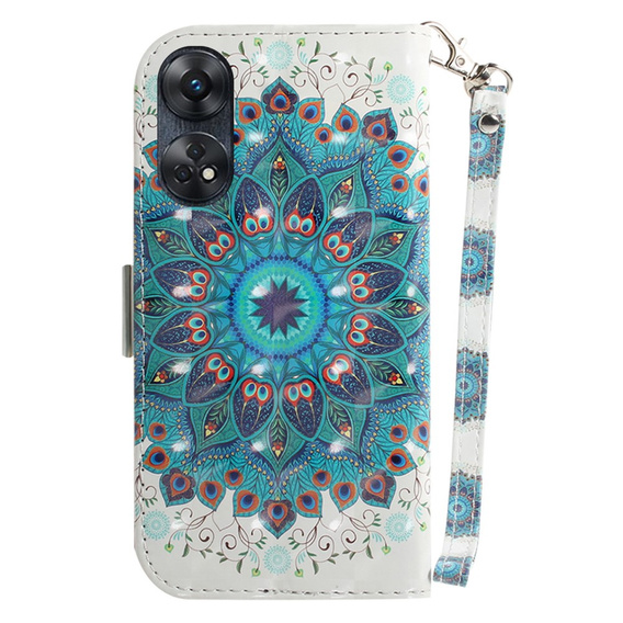 Etui z klapką do Oppo Reno8 T 4G, Wallet, Mandala Flower