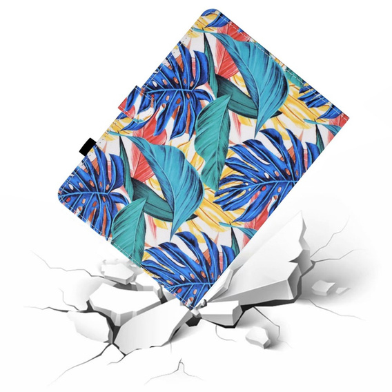 Etui do Lenovo Tab M10 Plus 10.6 Gen 3 TB-125F TB-128F, z klapką, Liście