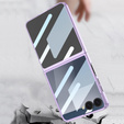 Etui ze szkłem do Samsung Galaxy Z Flip7 5G, PC Case, Fioletowe
