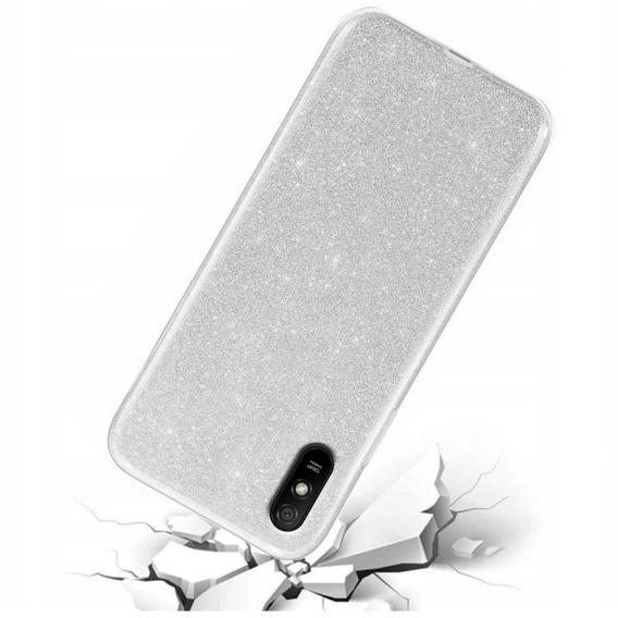 Etui Glitter Case do Xiaomi Redmi 9A, Silver