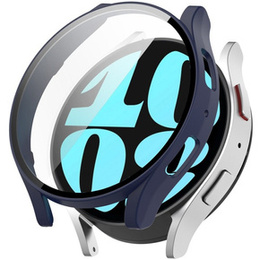 2w1 Etui + Szkło Hartowane do Samsung Galaxy Watch 6 40mm, Granatowe