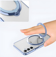 Etui Magnetyczne do Samsung Galaxy A56 5G, do MagSafe, niebieskie + Szkło 9H