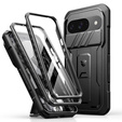 Etui pancerne do Google Pixel 9a, Dexnor Kickstand (Two Frames), czarne