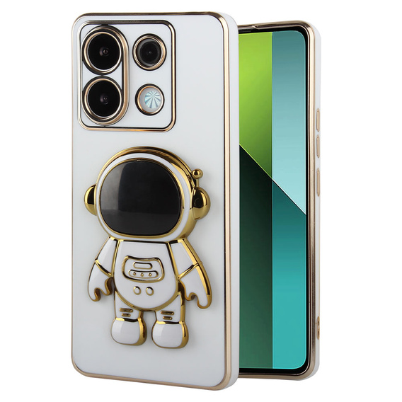 Etui do Xiaomi Redmi Note 13 Pro 5G, Astronaut, białe + Szkło Hartowane 9H