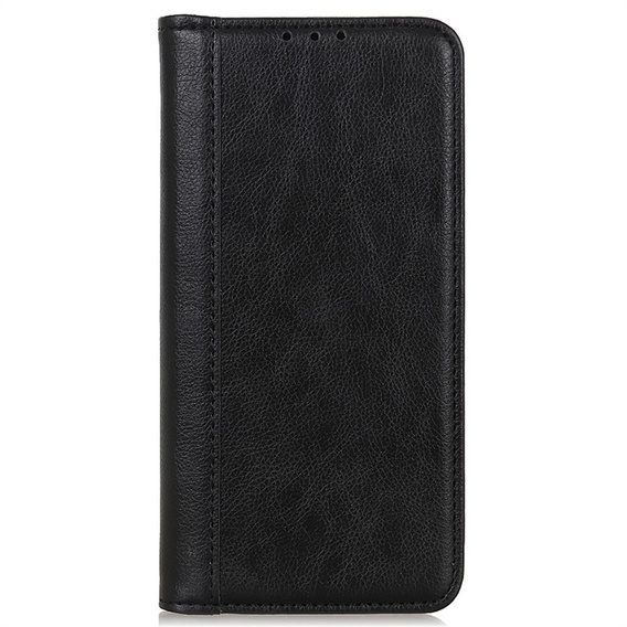 Etui z klapką do OnePlus 15, Split Leather, czarne