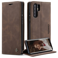 Etui CASEME do Huawei P30 Pro, Leather Wallet Case, ciemnobrązowe