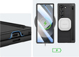 Etui do Samsung Galaxy Z Fold7 5G ze szkłem, z miejscem na rysik – czarne