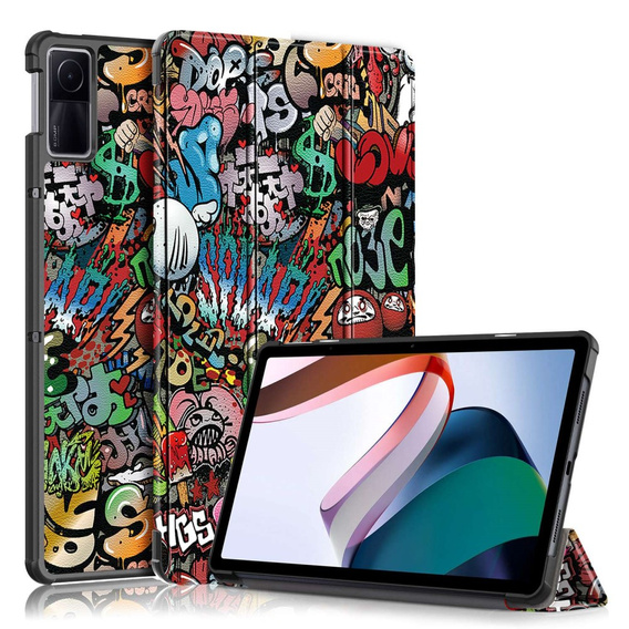 Etui do Xiaomi Redmi Pad 10.6, Trójdzielne z klapką, Graffiti