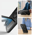 Etui pancerne Dexnor CamProtect z MagSafe do iPhone 16 Pro – czarne