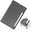 Etui do Samsung Galaxy Tab S10 Lite / S10 FE / S9 FE, Tri-fold, z miejscem na rysik, szare