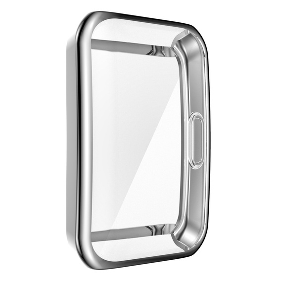 2w1 Etui z osłoną na ekran do Huawei Band 6/7, Srebrne