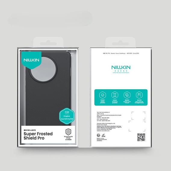 Etui NILLKIN do OnePlus 13R, Super Frosted Shield Case, czarne