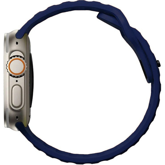 Pasek Silikonowy do Apple Watch 1/2/3/4/5/6/7/8/9/10/11/SE Ultra 1/2/3 42/44/45/46/49mm, Granatowy