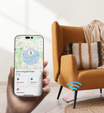 Magnetyczny portfel SURITCH z lokalizatorem Find My, NFC i podstawką – różowy