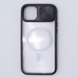 Etui do iPhone 15 Plus, Slide Camera Magsafe, czarne