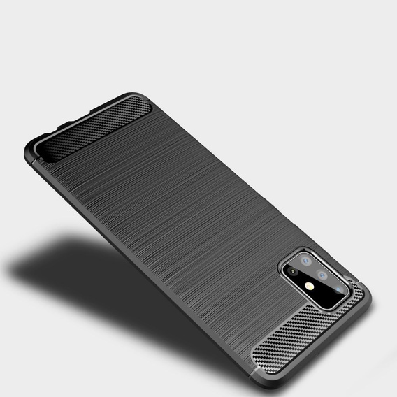 Etui do Samsung Galaxy M31S, Karbon, czarne