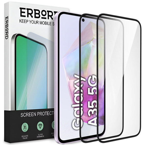 2x Szkło Hybrydowe Ceramic ERBORD do Samsung Galaxy A35 5G