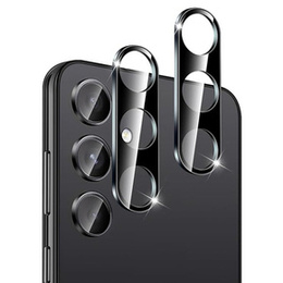 2x Szkło hartowane na aparat ERBORD do Samsung Galaxy S24+ Plus, czarne