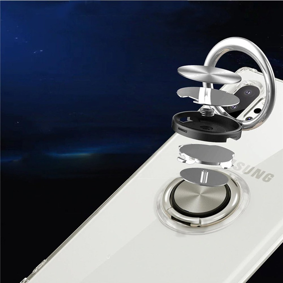 Etui do Samsung Galaxy Note 10 - ERBORD Airbag Ring - Blue