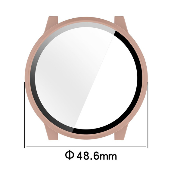 2w1 Etui + Szkło Hartowane do Garmin Venu 4 45mm, zielone