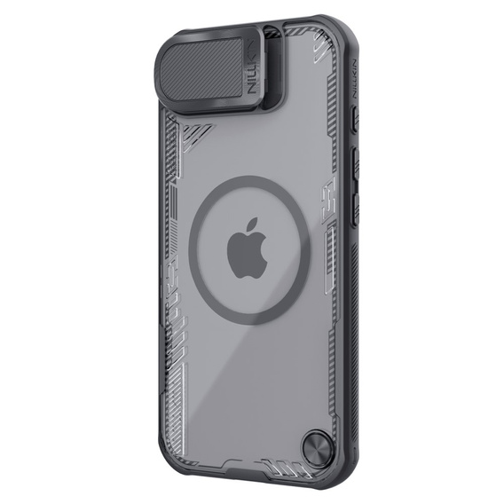 Etui do iPhone 16e, pancerne Nillkin, Icelade Prop, do Magsafe, czarne