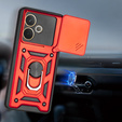 Etui pancerne do Oppo A5 Pro 5G, CamShield Slide, czerwone