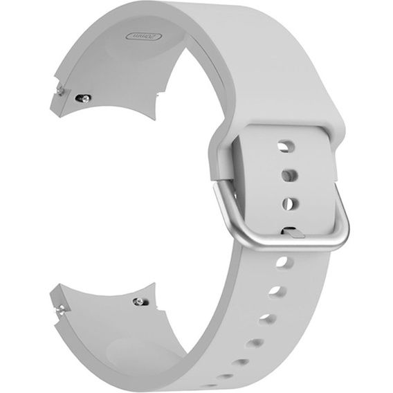 Pasek Silikonowy do Samsung Galaxy Watch 4/5/6/7 40/42/43/44/45/46/47mm, Szary