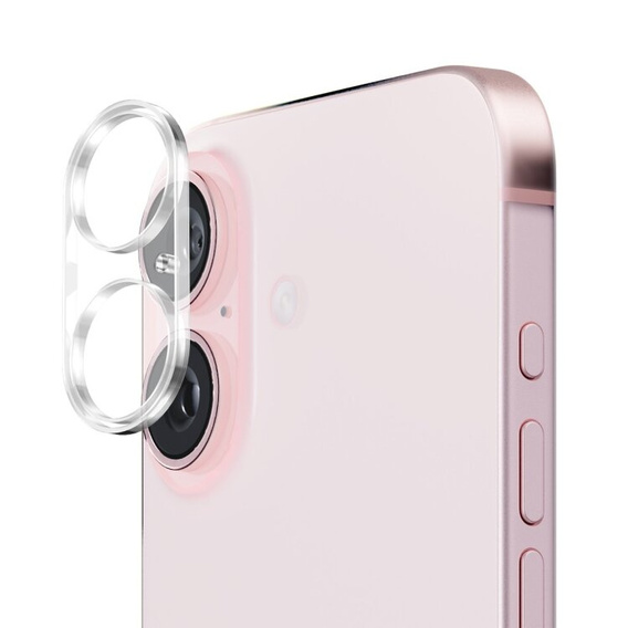Szkło na obiektywy do iPhone 16 / 16 Plus, przezroczyste