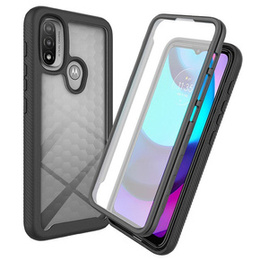 Etui do Motorola Moto E20, Shockproof, z folią, czarne