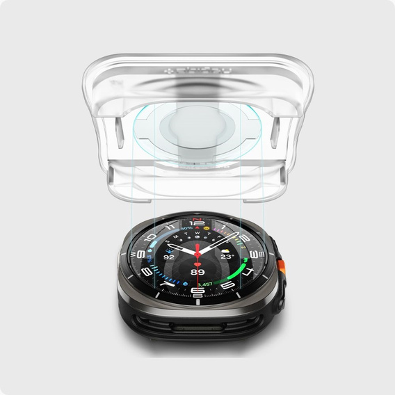 2x Szkło Hartowane Spigen do Samsung Galaxy Watch Ultra 47mm (2025 / 2024), Glas.TR "EZ FIT", Clear