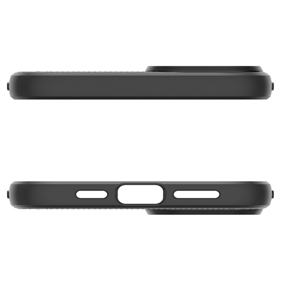 Etui Spigen do iPhone 15, Liquid Air, Czarne + Szkło