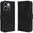 Etui z klapką do Oppo Reno 14 F / 14 FS, Card Slot, czarne