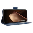 Etui z klapką do Xiaomi 15T, Card Slot, niebieskie