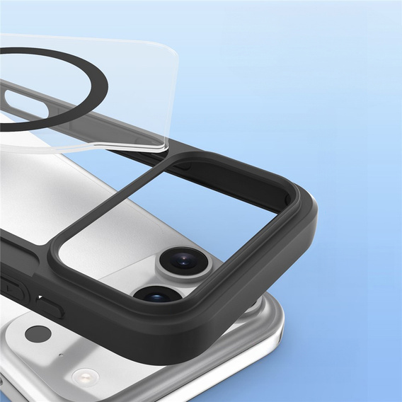 Etui z klapką Dux Ducis do iPhone 17 Pro Max, Skin X Pro, do MagSafe, czarne