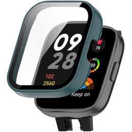 2w1 Etui + Szkło Hartowane do Xiaomi Redmi Watch 3, Zielone