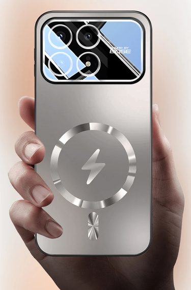 Etui ochronne do Xiaomi Poco F8 Pro, do MagSafe, szare