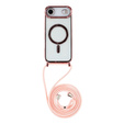 Etui do iPhone Air, Electro MagSafe, różowe + Smycz