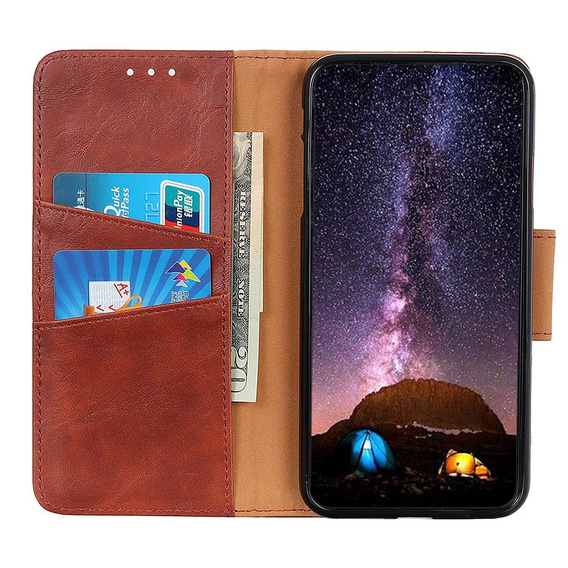 Etui z klapką do Xiaomi Mi 11 Lite / Mi 11 Lite 5G / 11 Lite 5G NE, Wallet, brązowe