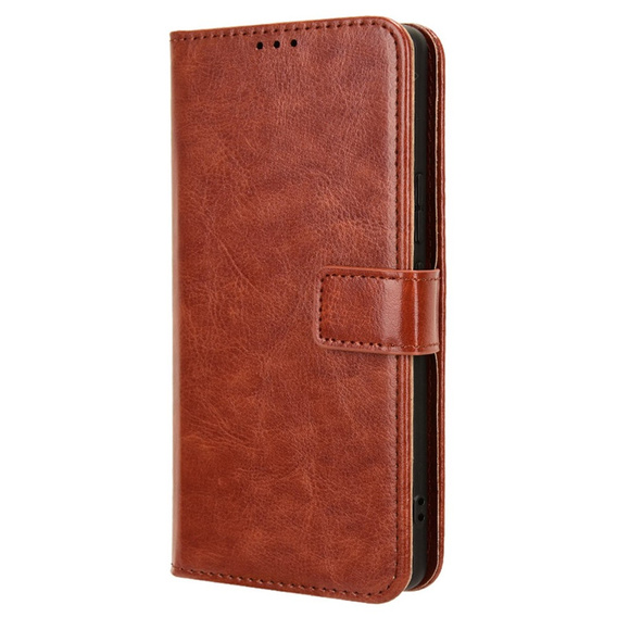 Etui z klapką do Infinix Zero 30 5G, Crazy Horse Wallet, brązowe