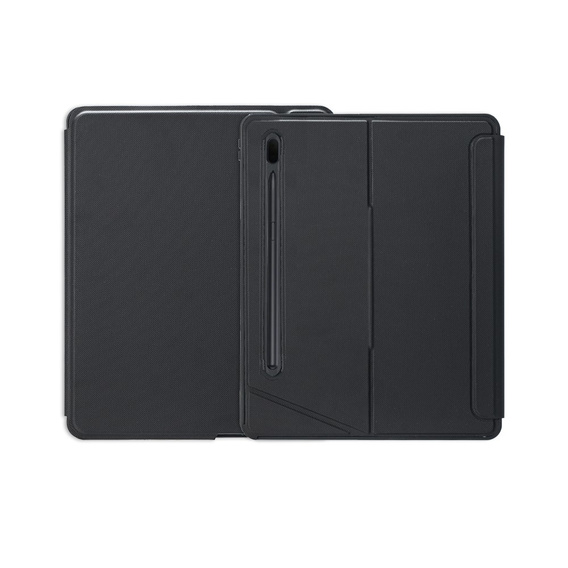 Etui z podświetlaną klawiaturą bluetooth do Samsung Galaxy S9+ / S9 FE+ / S10+ Plus, czarne