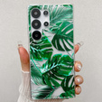 Etui do Samsung Galaxy S25 Ultra z motywem liści – zielone