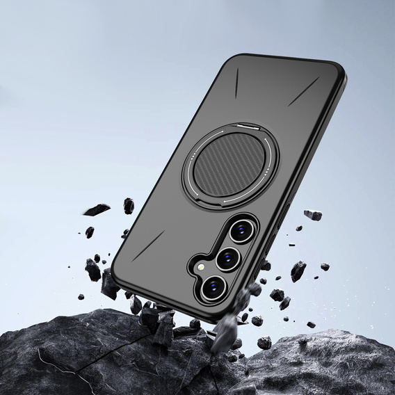 Etui do Samsung Galaxy A57 5G, z podstawką, do MagSafe, czarne