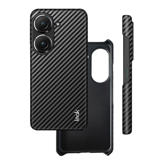 Etui IMAK do Asus Zenfone 9 5G / 10 5G, Ruiyi Series Case Carbon, czarne