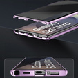 Etui do Samsung Galaxy S25 Ultra, Privacy Dual Glass, fioletowe