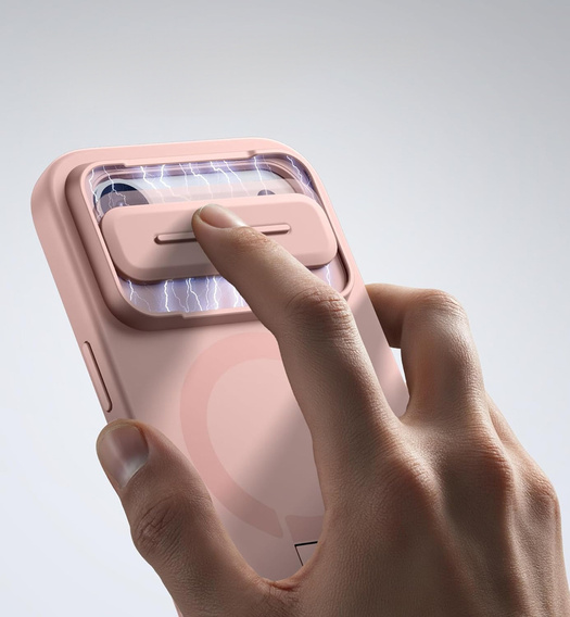 Etui do iPhone Air, Suritch Shockproof, do MagSafe – różowe