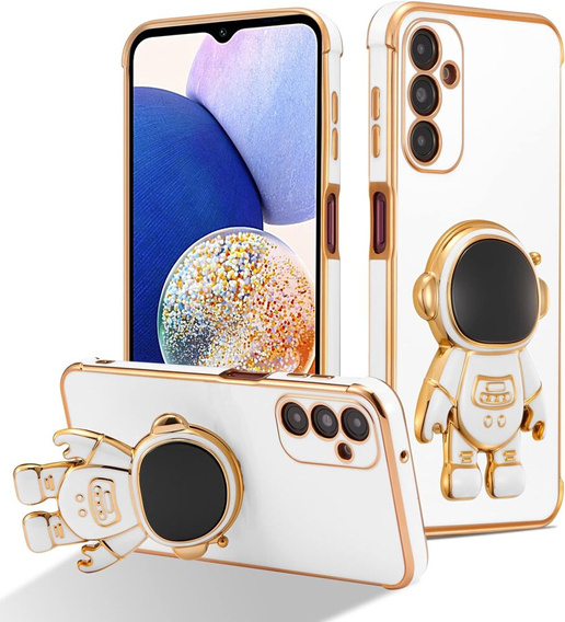 Etui do Samsung Galaxy M15 5G, Astronaut, białe