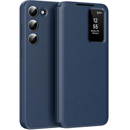 Etui z klapką do Samsung Galaxy S22, Smart View Wallet, niebieskie