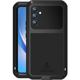 Etui Love Mei do Samsung Galaxy A34 5G, pancerne ze szkłem, czarne